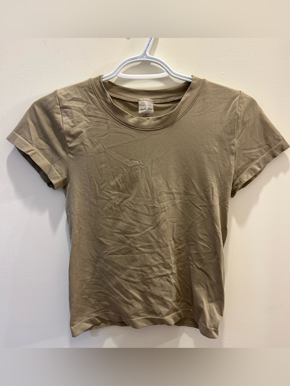 Aritzia Sunday Best Tee in Olive Tan